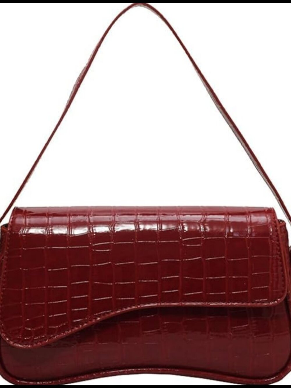 PU Leather Tote Bag with 2 Removable Straps Zipper Closure